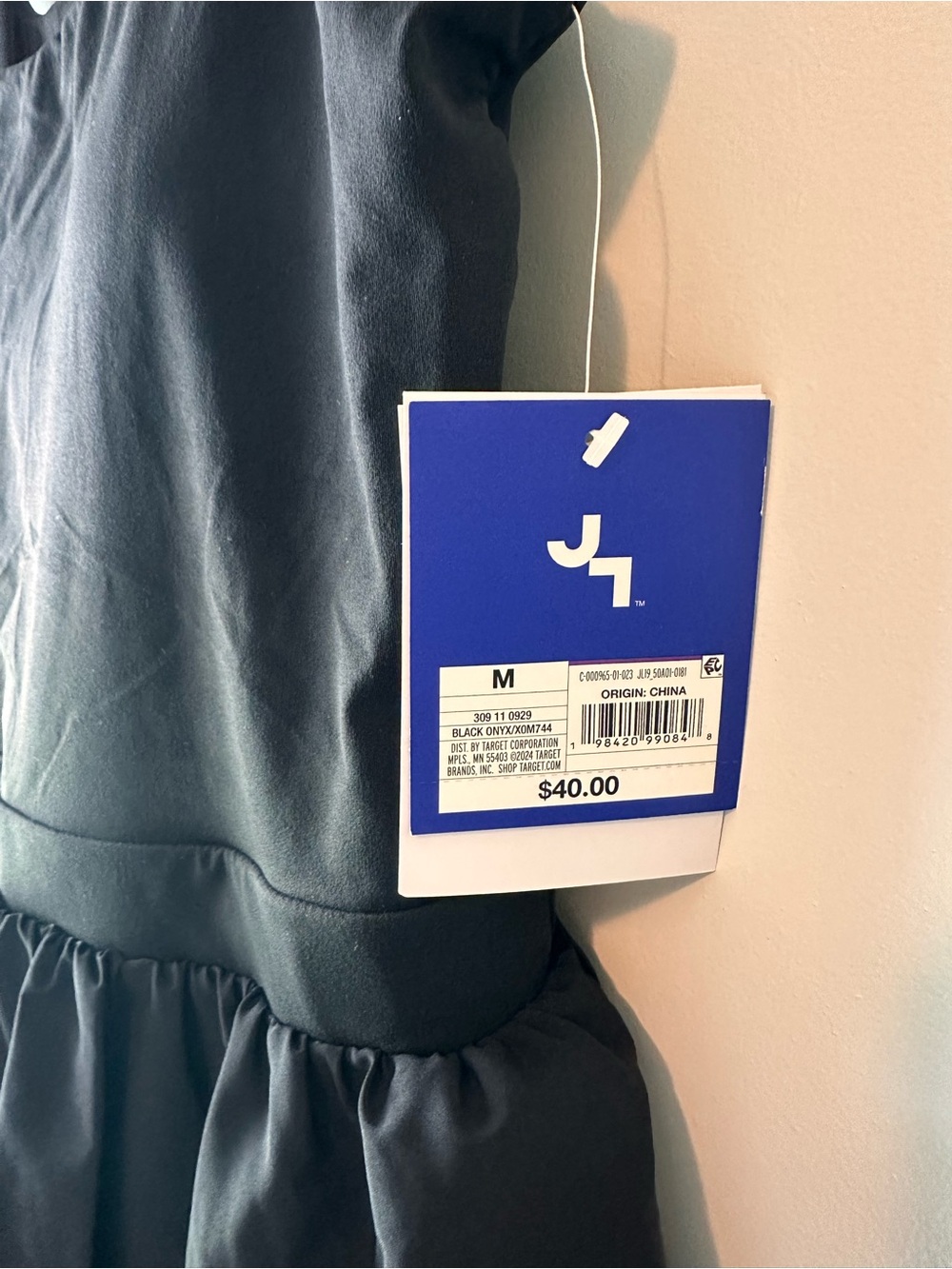 JoyLab Black Sleeveless Tank Dress with Gathered Skirt - Picture 2 of 8
